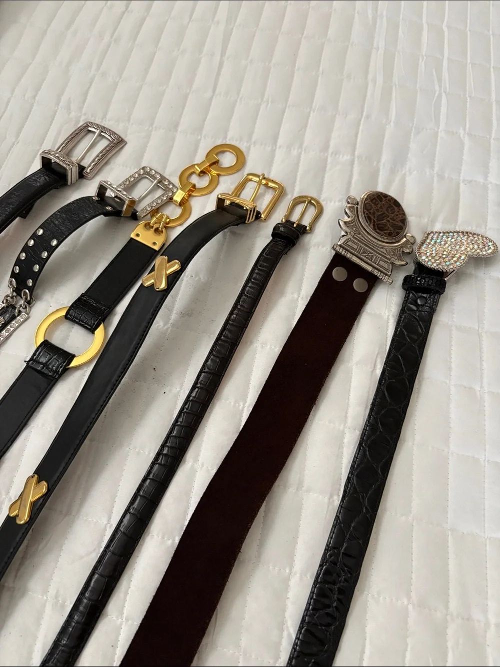 7 assorted belts